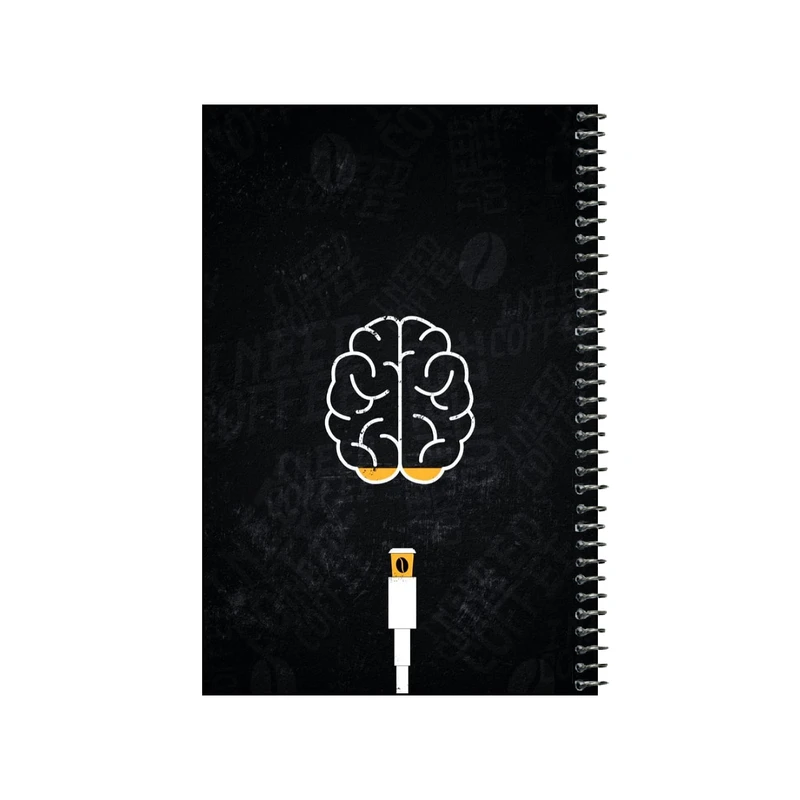 دفتر نقاشی 80 برگ سیمی مدل شارژ مغز کد v1