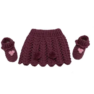 ست پاپوش و دامن نوزادی مدل هفتی هشتی