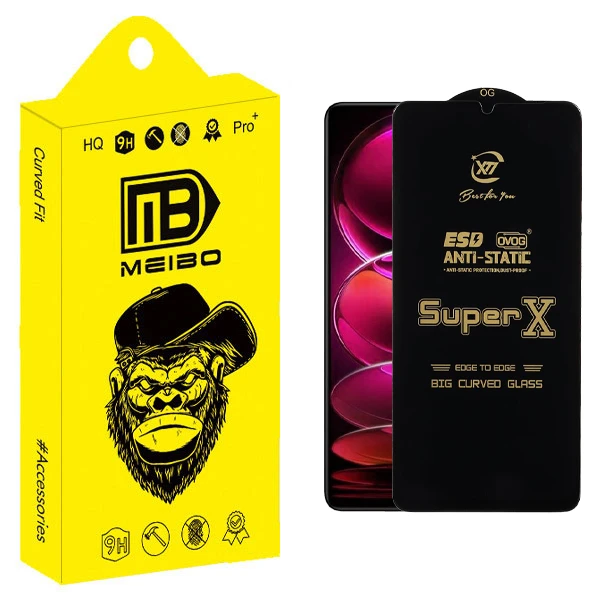 محافظ صفحه نمایش میبو مدل SuperX Pro مناسب برای گوشی موبایل شیائومی Redmi Note 12 Pro 5G / 12 Pro Plus / 13 Pro 4G / Poco F3 GT / F4 GT / Note 12 Turbo / X5 Pro / F5 / Note 13R Pro / M6 Pro