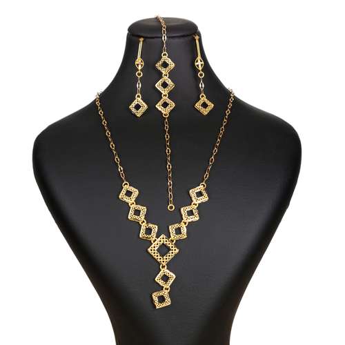 نیم ست طلا 18 عیار زنانه گالری یار طلا کد SR-03