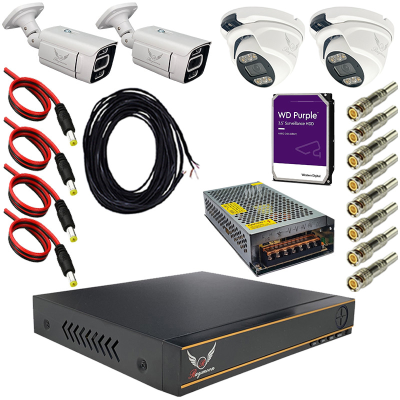 سیستم امنیتی رایمون مدل 2 مگاپیکسل کد RP-2MP-MS1T4C-19