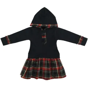 پیراهن دخترانه مدل TY623 رنگ سرمه ای