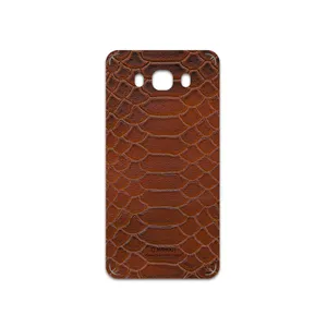 MAHOOT Brown-Snake-Leather Cover Sticker for Samsung Galaxy J7 2016