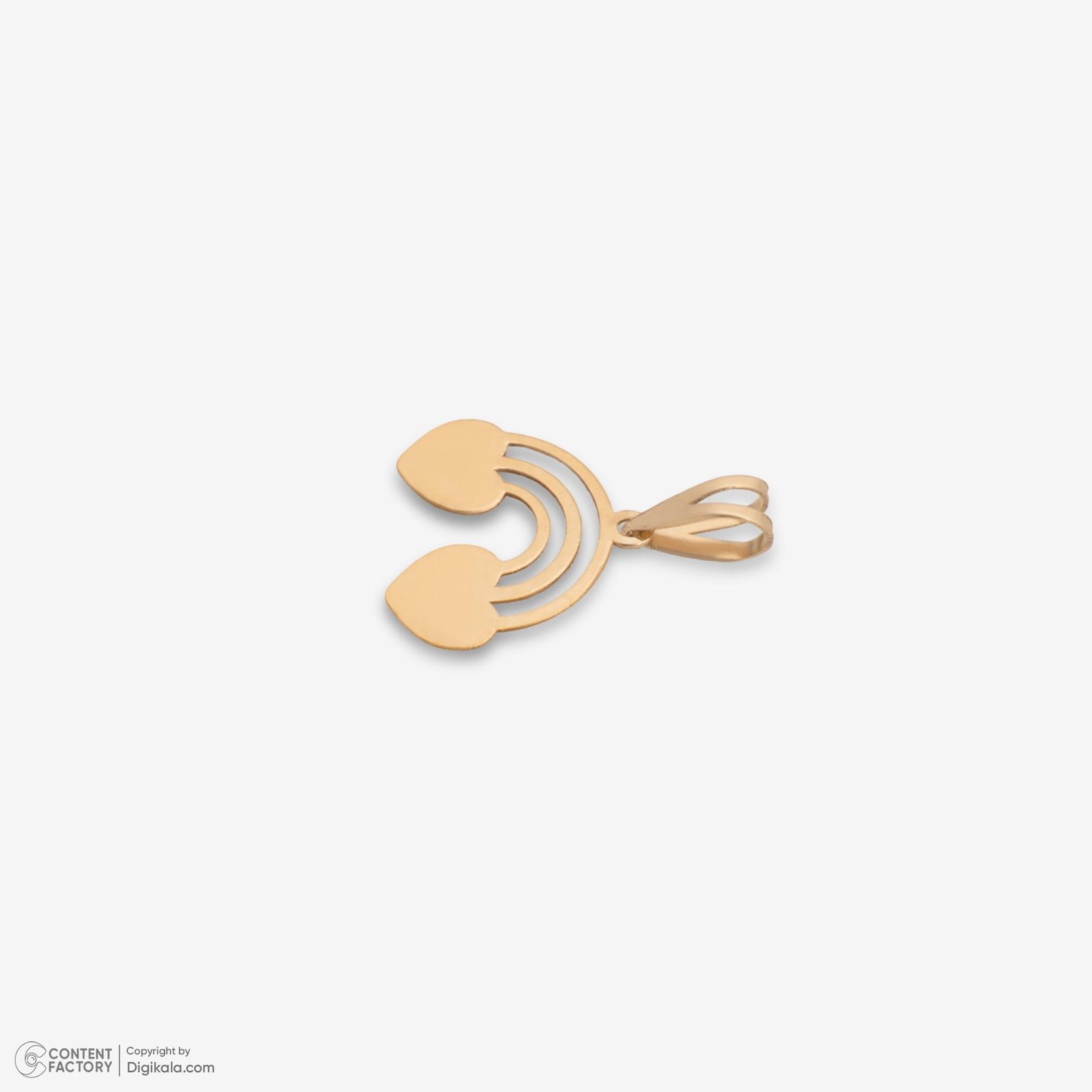 نیم ست طلا 18 عیار زنانه حافا گلد مدل قلب کد nim21 -  - 2