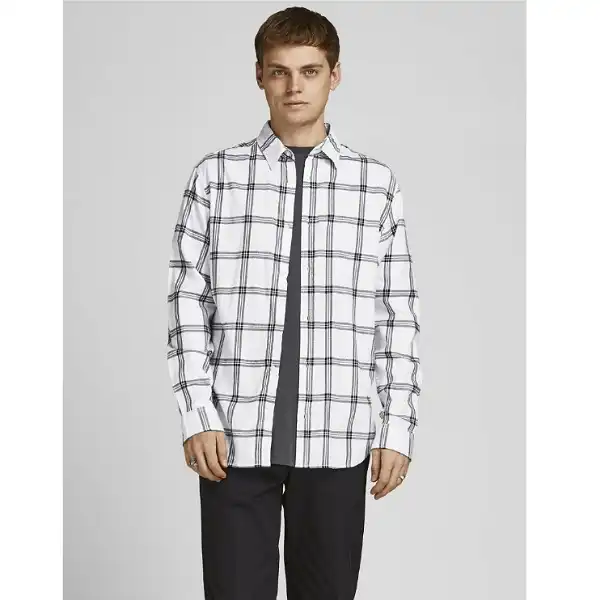 پیراهن آستین بلند مردانه جک اند جونز مدل W-12181602