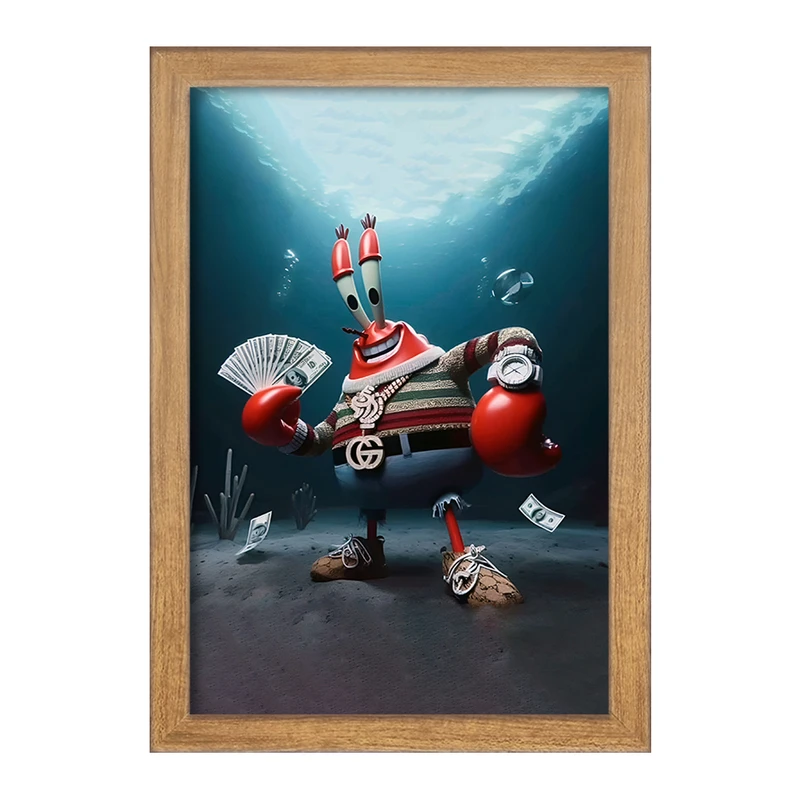 تابلو خندالو مدل خرچنگ باب اسفنجی کد F4398