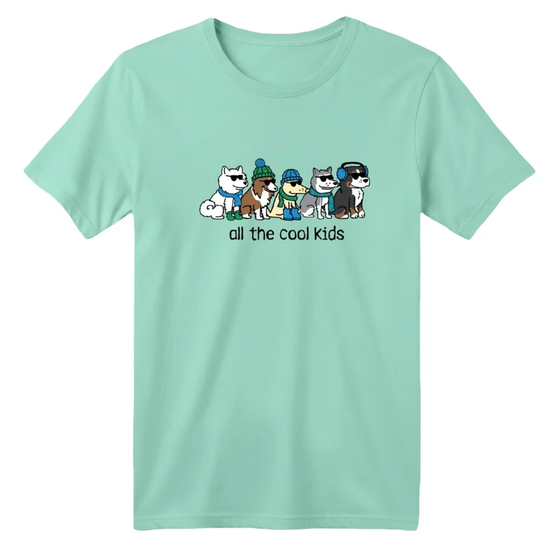 تی شرت آستین کوتاه بچگانه مدل سگ های کلاهدار