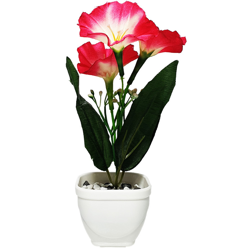 گلدان به همراه گل مصنوعی مدل نیلوفر کد N04