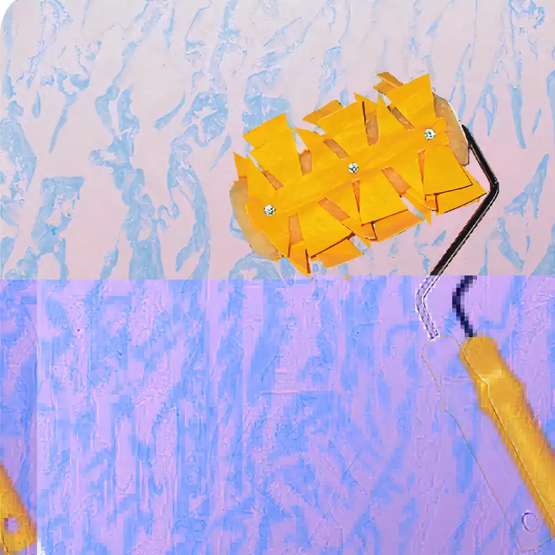 غلتک نقاشی  طرح دار چرمى کد SB-H02 سایز 7 اینچ