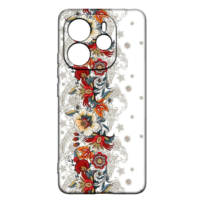 کاور طرح گل کد 413 مناسب برای گوشی موبایل شیائومی Redmi Note 14 4G
