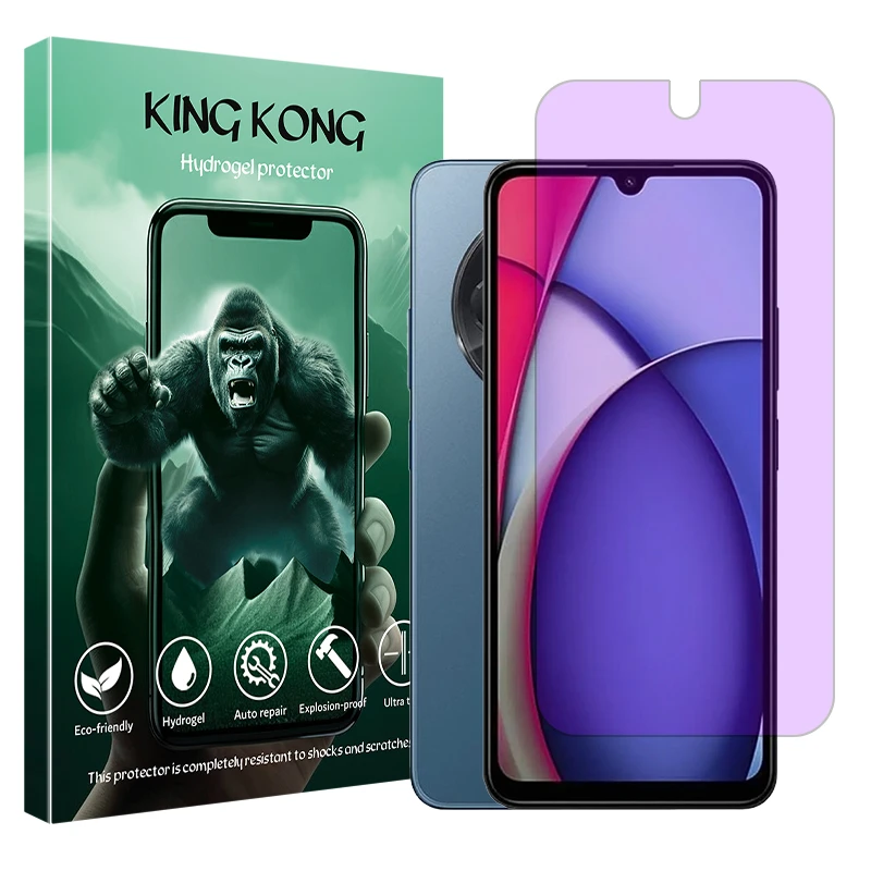 محافظ صفحه نمایش فیلتر بنفش کینگ کونگ مدل Eye Care مناسب برای گوشی موبایل شیائومی Redmi A3 Pro