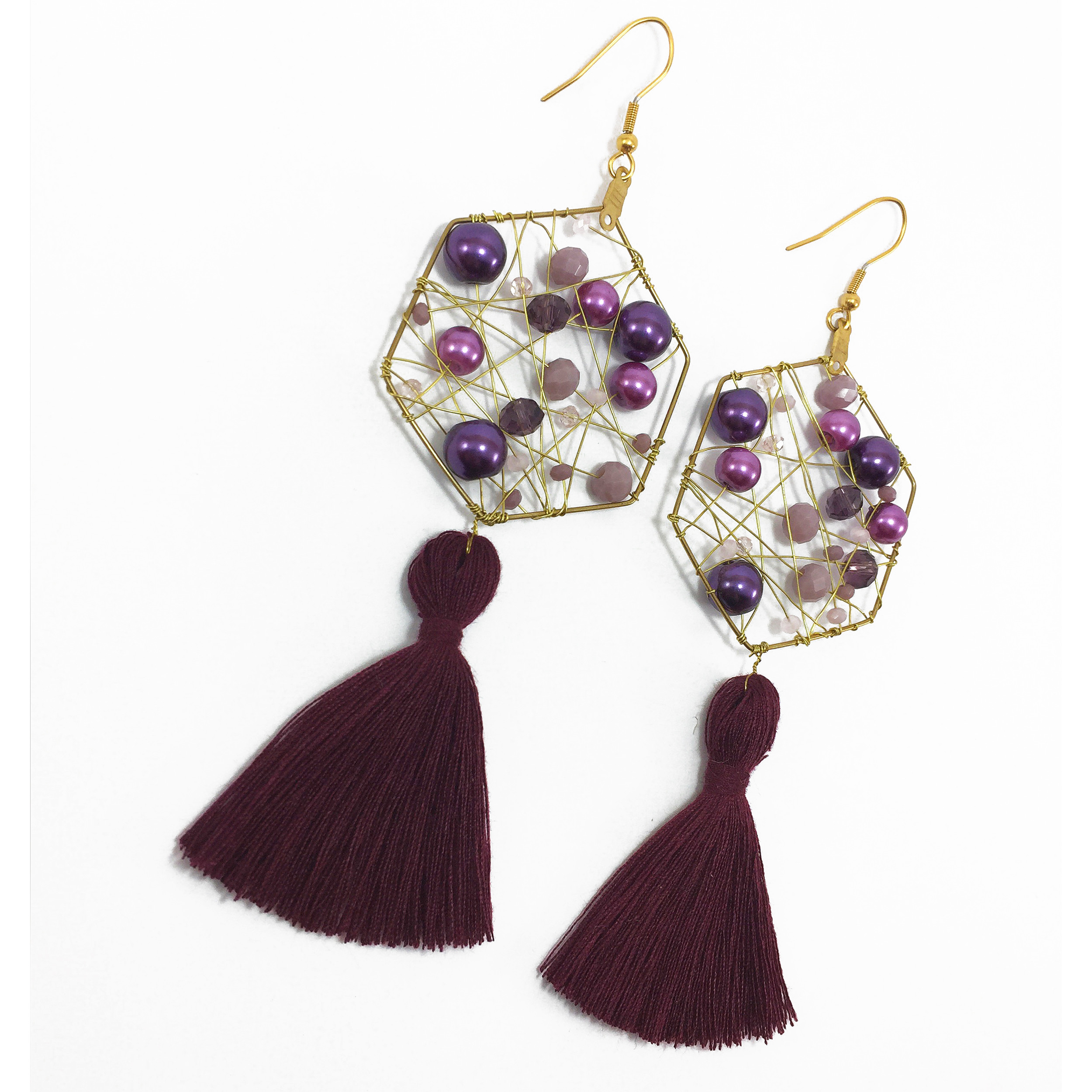 گوشواره زنانه دل تافته مدل Del_E12 گوشواره زنانه دل تافته مدل Del_E12