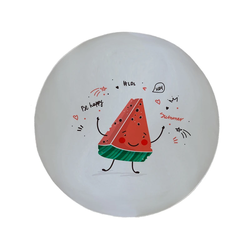 پادری مدل دایره طرح هندوانه کد 8430 سایز 90 × 90 سانتی متر