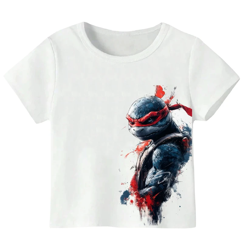 تی‌شرت آستین کوتاه پسرانه مدل لاکپشت نینجا کد W397