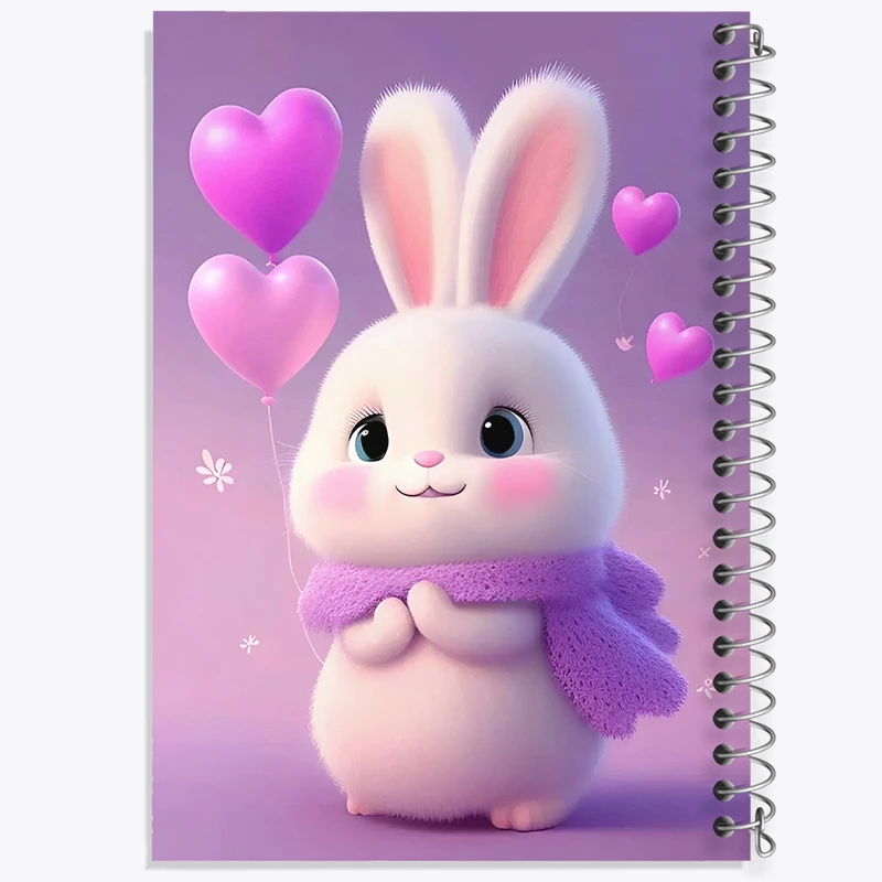 دفتر مشق 50 برگ خندالو طرح خرگوش بامزه کد F5757