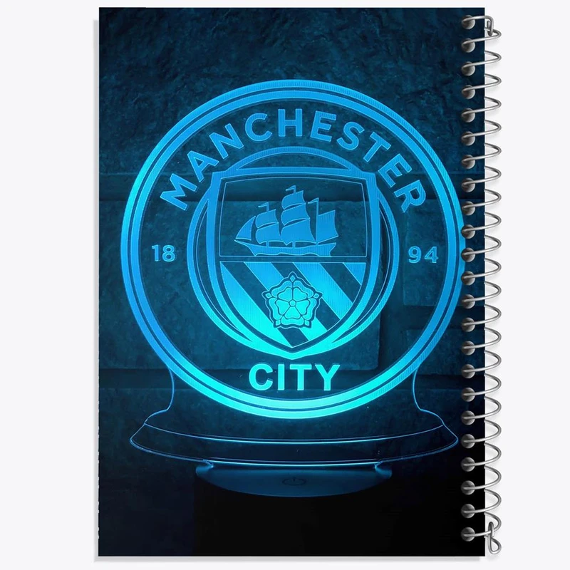 دفتر مشق 100 برگ خندالو طرح باشگاه منچستر سیتی Manchester City کد 2069