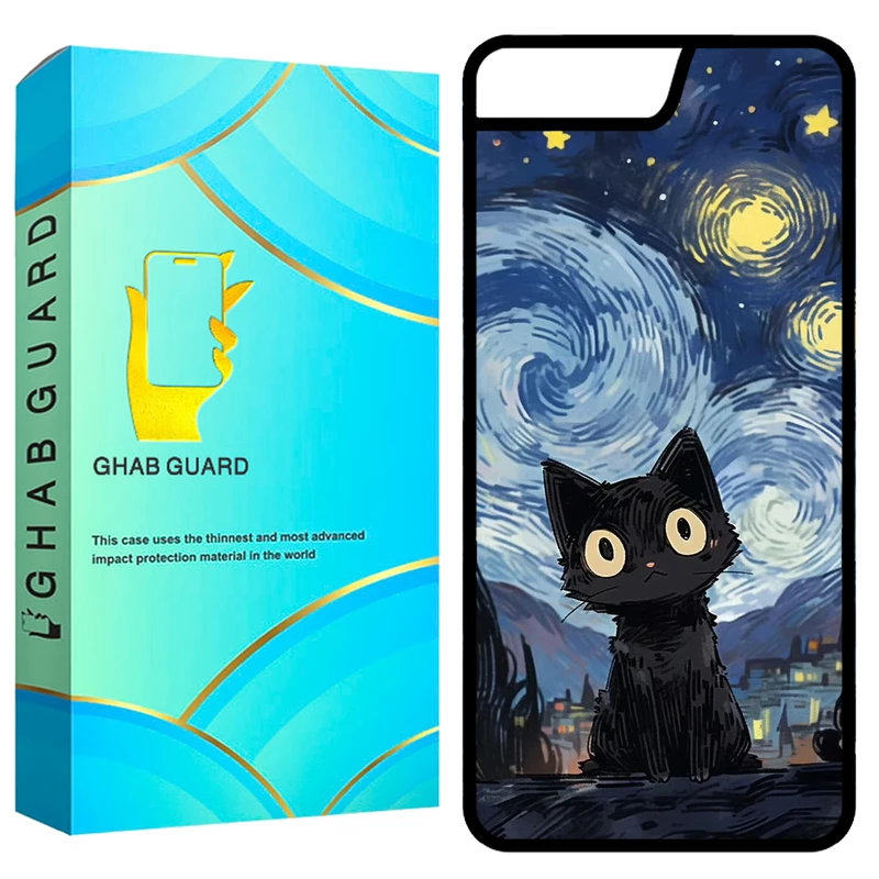  کاور قاب گارد طرح گربه مدل GCHP7P مناسب برای گوشی موبایل اپل iPhone 7 Plus / 8 Plus