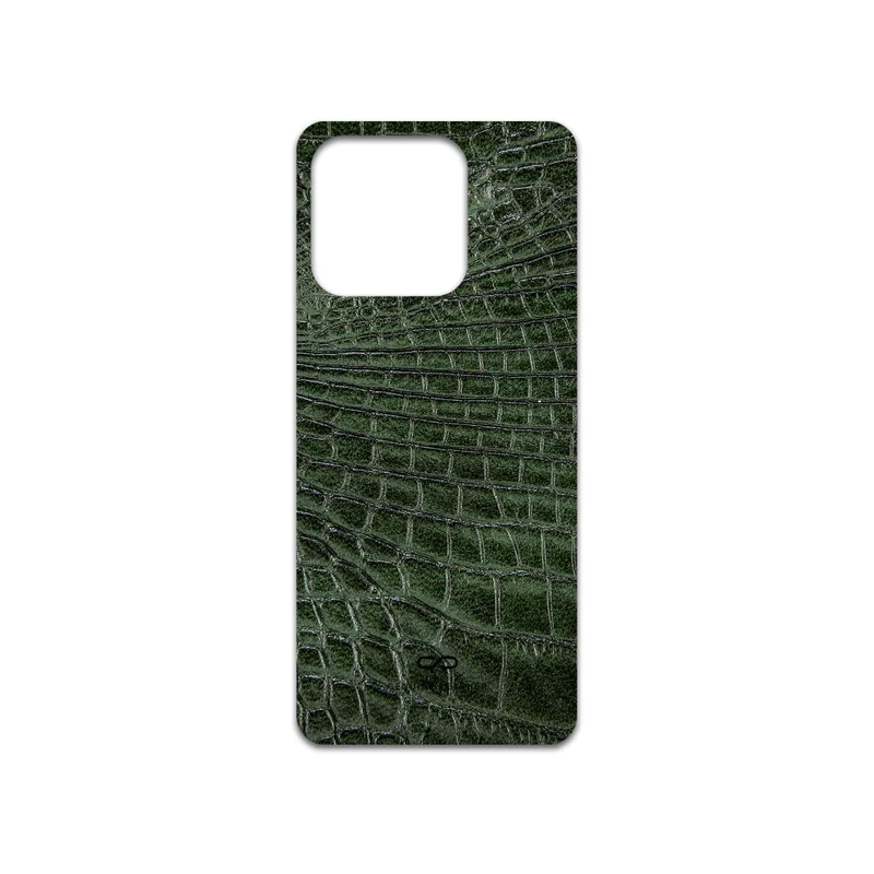 برچسب پوششی ماهوت مدل Green-Crocodile-Leather مناسب برای گوشی موبایل آنر X8a