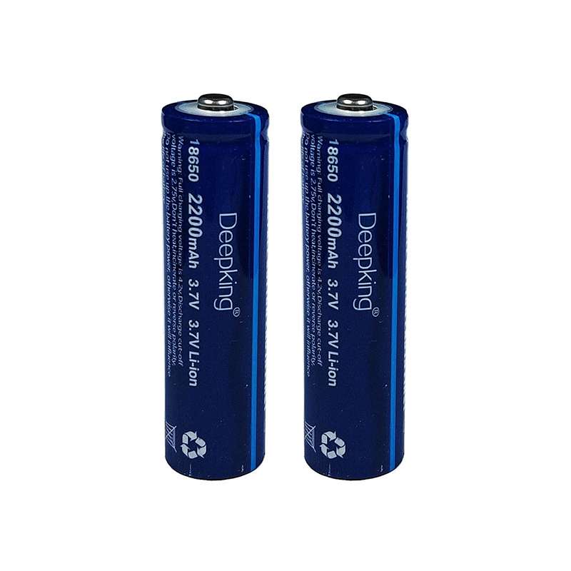 باتری لیتیوم یون قابل شارژ دیپ کینگ مدل BB-18650 ظرفیت 2200 میلی آمپر ساعت بسته 2 عددی