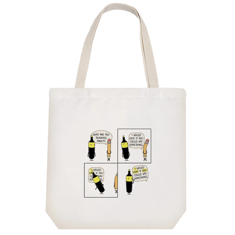 ساک خرید خندالو طرح عاشقانه Lovely کد H272