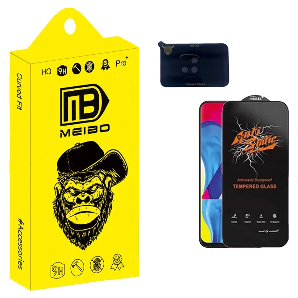 محافظ صفحه نمایش میبو مدل Antistatic Pro مناسب برای گوشی موبایل سامسونگ galaxy A10 به همراه محافظ لنز دوربین 3D