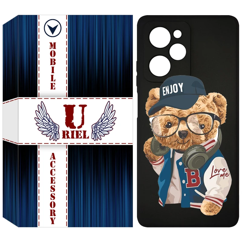 کاور یوریل مدل KSH کد 35 طرح تدی مناسب برای گوشی موبایل شیائومی Poco X5 Pro / Redmi Note 12 Pro 5G