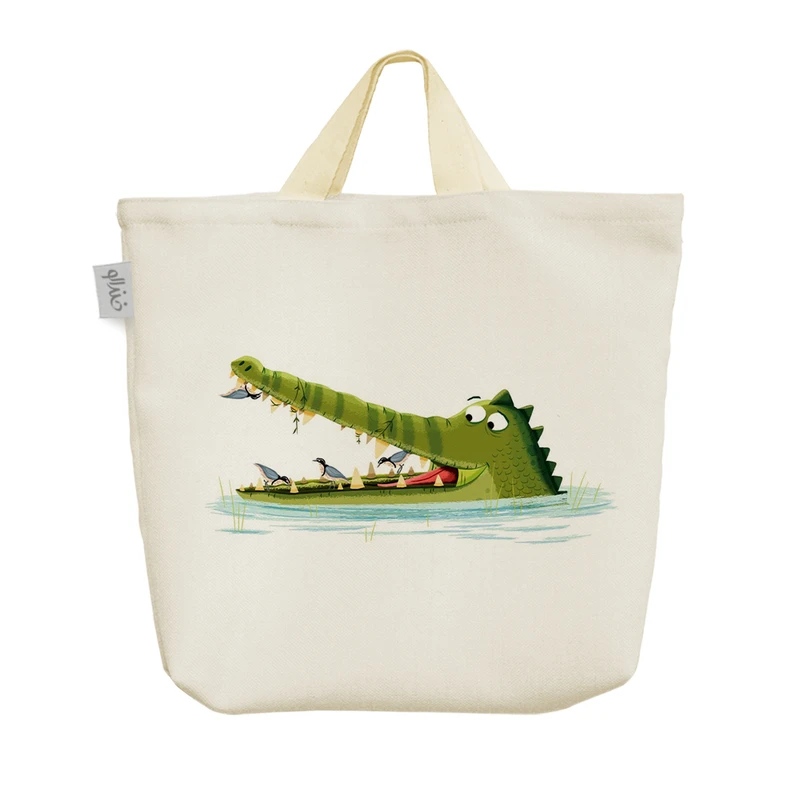 ساک خرید خندالو مدل تمساح بامزه کد H1296