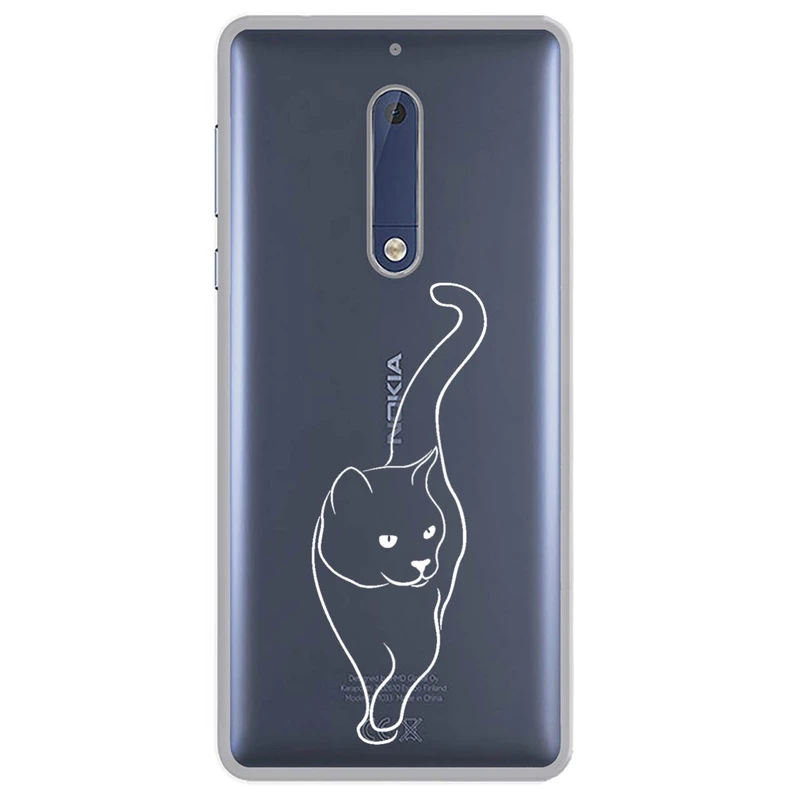 کاور مگافون طرح گربه مدل C60-W مناسب برای گوشی موبایل نوکیا 5   