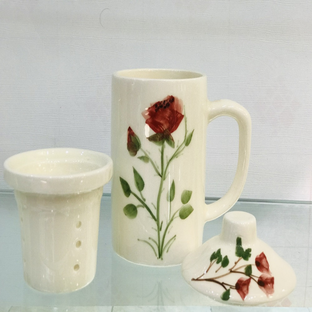 لیوان دمنوش ساز طرح گل