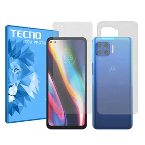 Tecno Resistant model Matte screen protector suitable for Motorola Moto G 5G Plus mobile phone along with the back of the phone