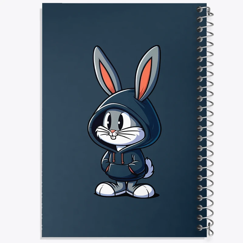 دفتر شطرنجی 50 برگ خندالو طرح باگز بانی کد N5381