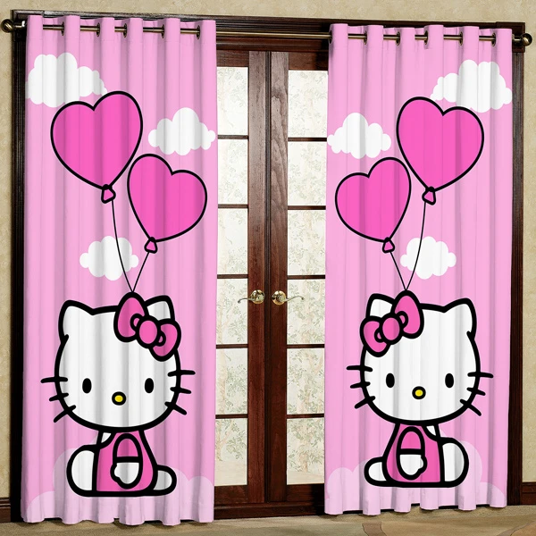 پرده مدل kitty  هازان پانچی کد 151 سایز 280x140 سانتی متر