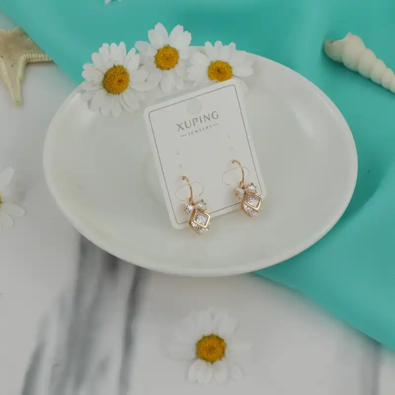 گوشواره زنانه ژوپینگ مدل پاپیون کد CC358