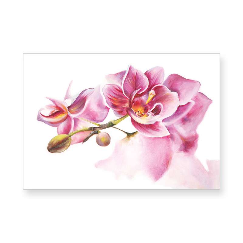 کارت پستال طرح گل رنگ روغن مدل 132257