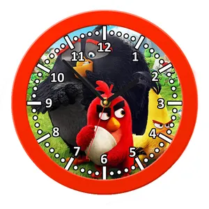 ساعت دیواری کودک مدل angry birds