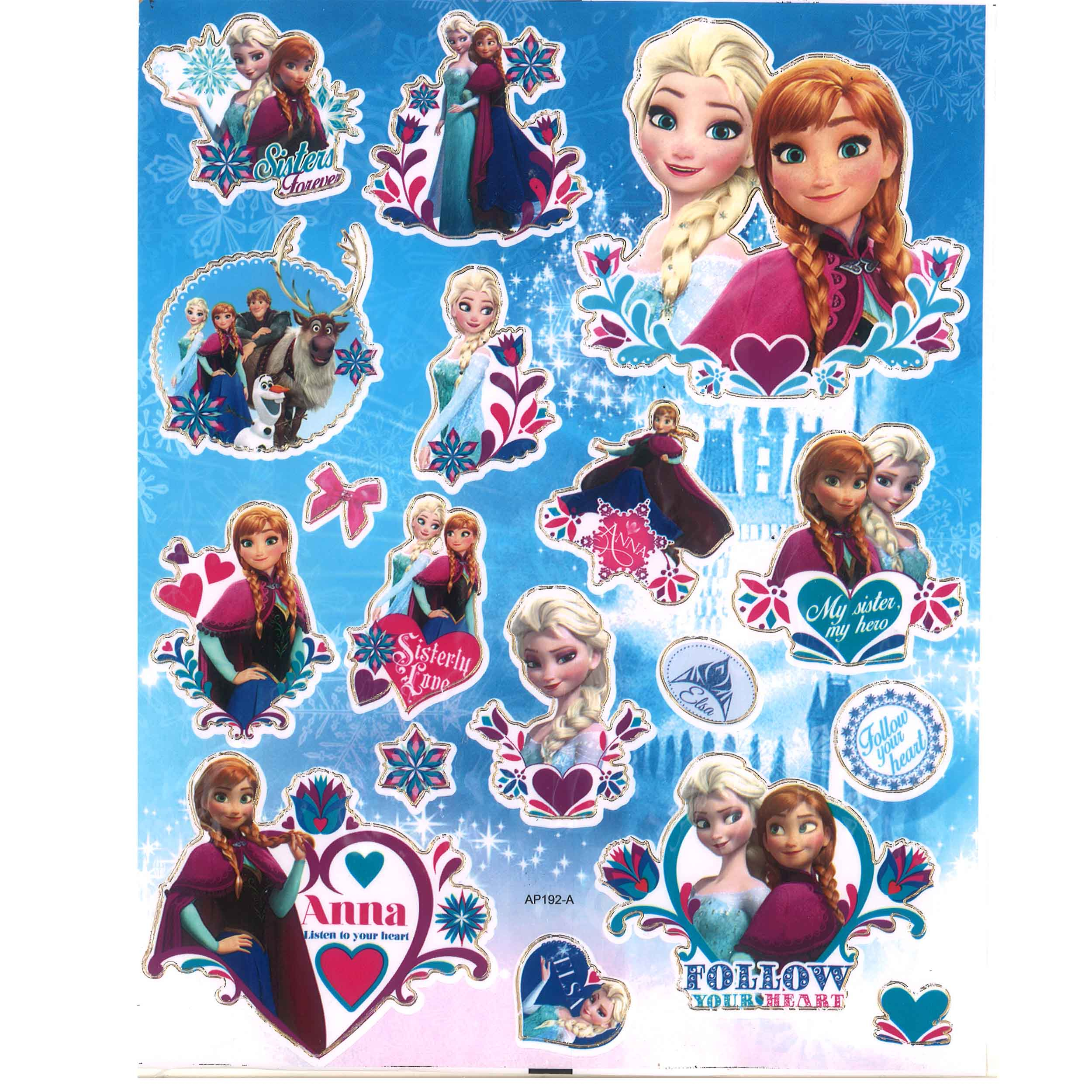 استیکر کودک طرح السا و فروزن مدل FOLOW YOUR HEART