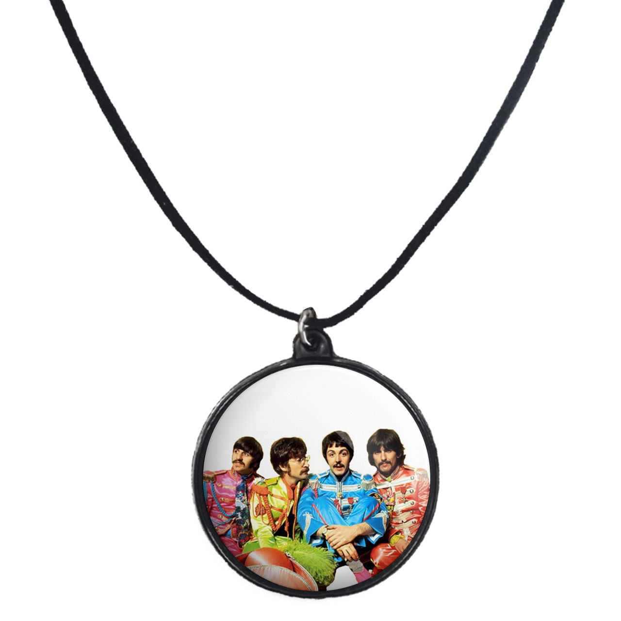 گردنبند پرمانه طرح بیتلز کد pmb.1470 مدل دو طرفه
