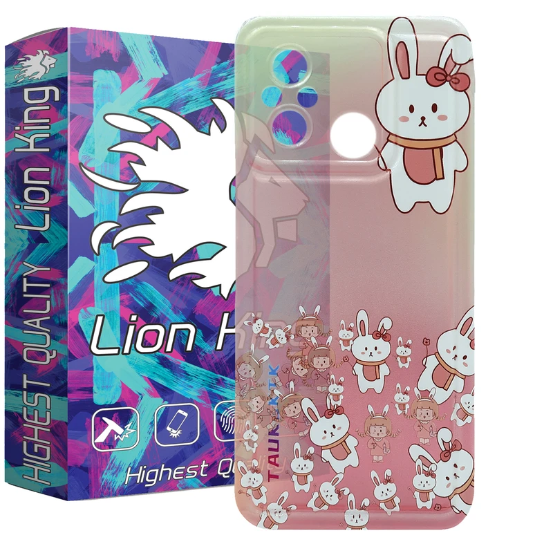 کاور لاین کینگ مدل خرگوش گوگولی مناسب برای گوشی موبایل   شیائومی Redmi 12C / Poco C55