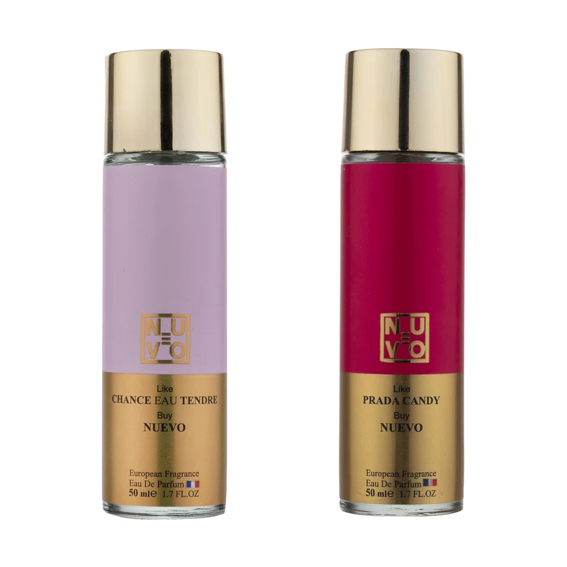 ادو پرفیوم زنانه نوئوو مدل Prada Candy حجم 50 میلی لیتر به همراه ادو پرفیوم زنانه نوئوو مدل Chance Eau Tendre حجم 50 میلی لیتر