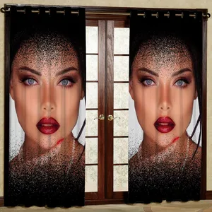پرده مدل چهره هازان پانچی کد 1261 سایز 140x200 سانتی متر