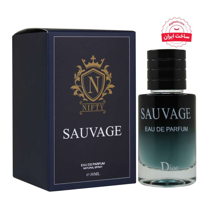 ادو پرفیوم مردانه نیفتی مدل ساواج دیور با رایحه تلخ و خنک حجم 30 میلی لیتر