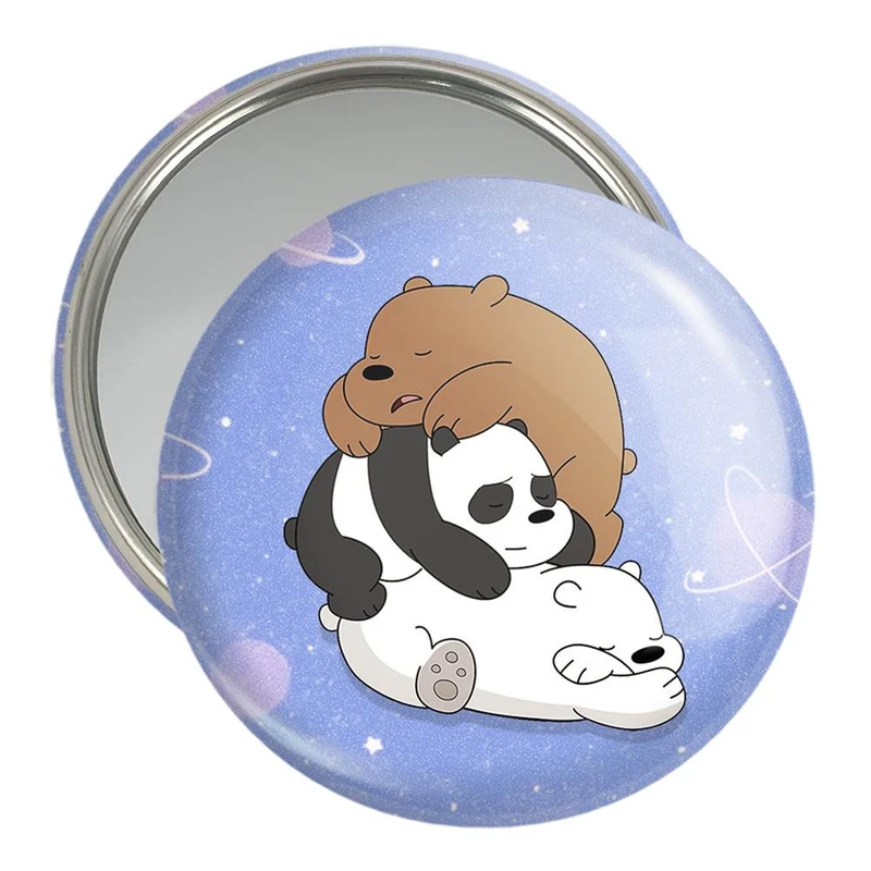 آینه جیبی خندالو مدل سه خرس کله پوک  کد 10609