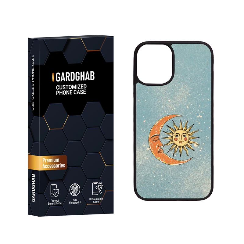 کاور گارد قاب مدل دور ژله ای هنری مناسب برای گوشی موبایل اپل iPhone 12 Mini