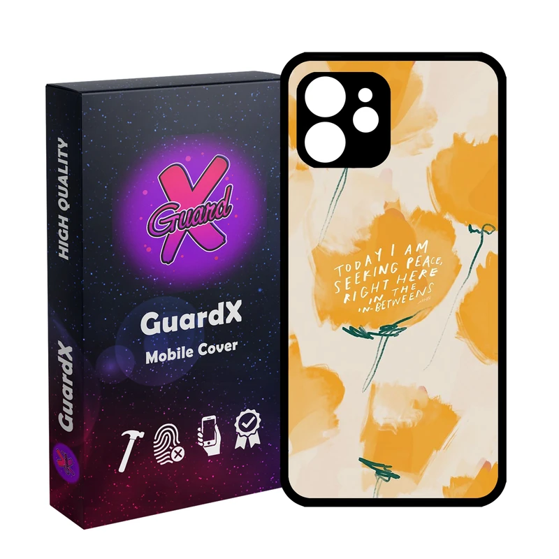 کاور گارد ایکس طرح Flower مدل Glass10830 مناسب برای گوشی موبایل اپل iPhone 12