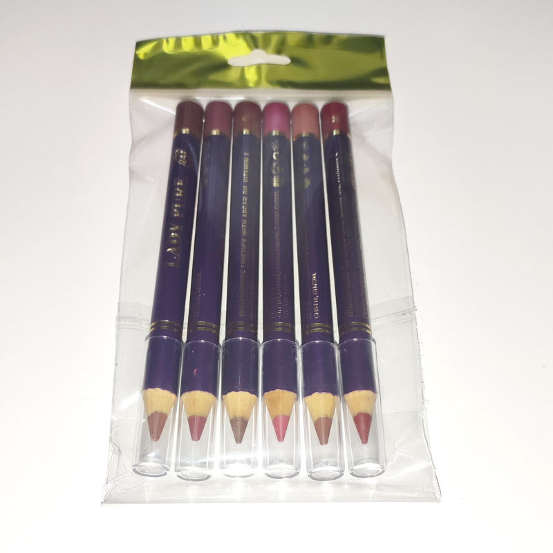 رژ لب مدادی لیدی پور مدل a60 مجموعه 6 عددی