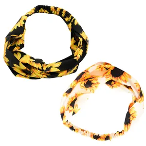 هدبند زنانه دلنار گالری مدل آفتابگردان مجموعه 2 عددی