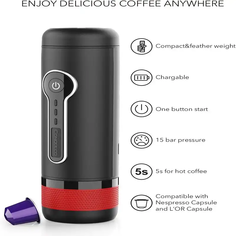 اسپرسوساز سفری شارژی کان کیوکو مدل CO-Cp010