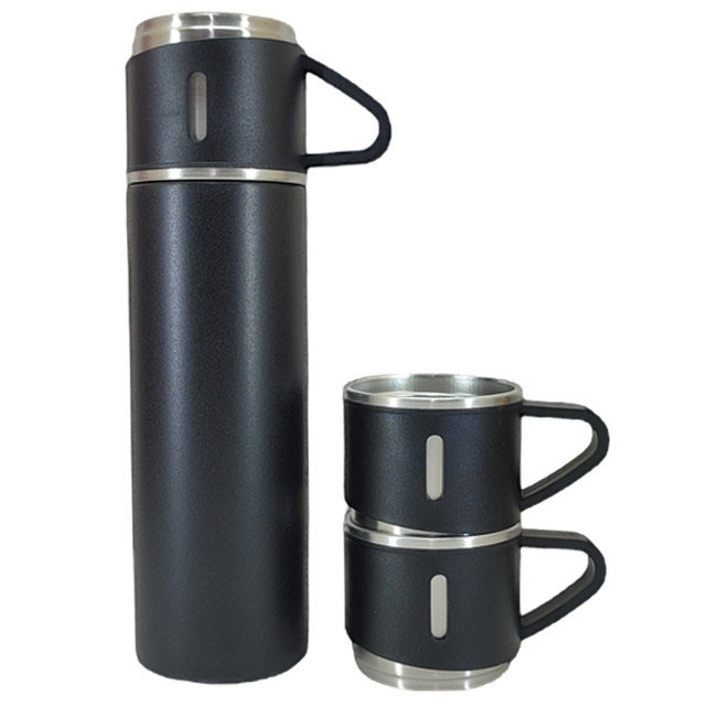 فلاسک مدل کادویی VACUUM FLASK SET کد 01 گنجایش 0.5 لیتر به همراه لیوان مجموعه 3 عددی