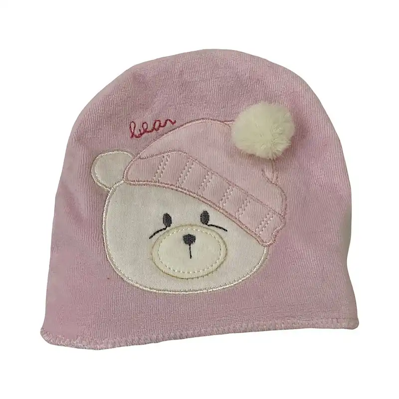 ست کلاه و شال گردن نوزادی مدل خرسی