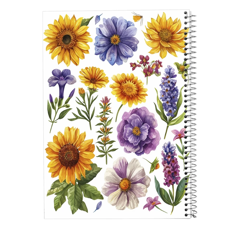 دفتر لیست خرید 50 برگ مدوپد مدل گل کد DF13848